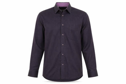 Mens UK Size M James Aubrey Purple  Button-Up Long Sleeve Casual Shirt