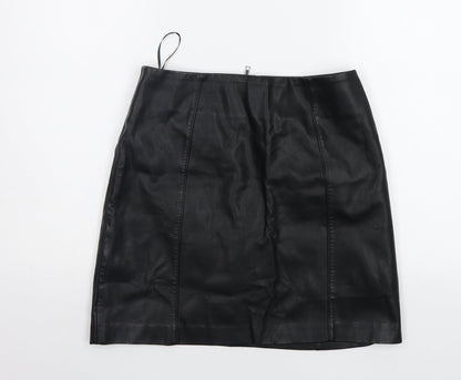 New Look Womens Black   A-Line Skirt Size 8