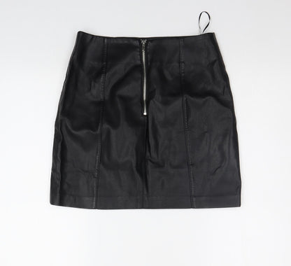 New Look Womens Black   A-Line Skirt Size 8