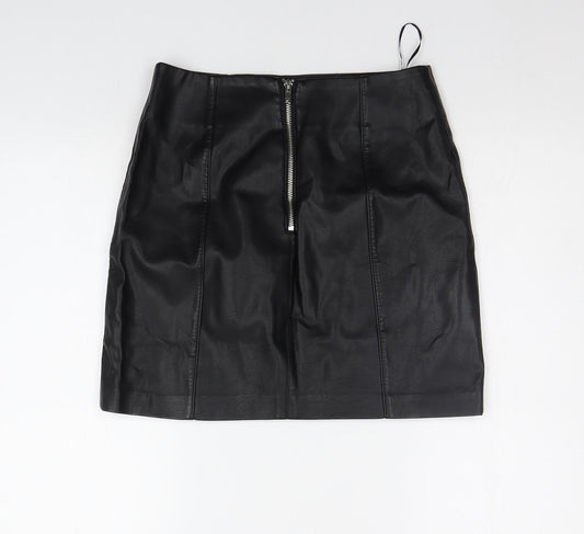 New Look Womens Black   A-Line Skirt Size 8