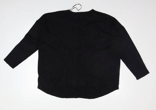 TU Womens Black   Pullover Jumper Size 20