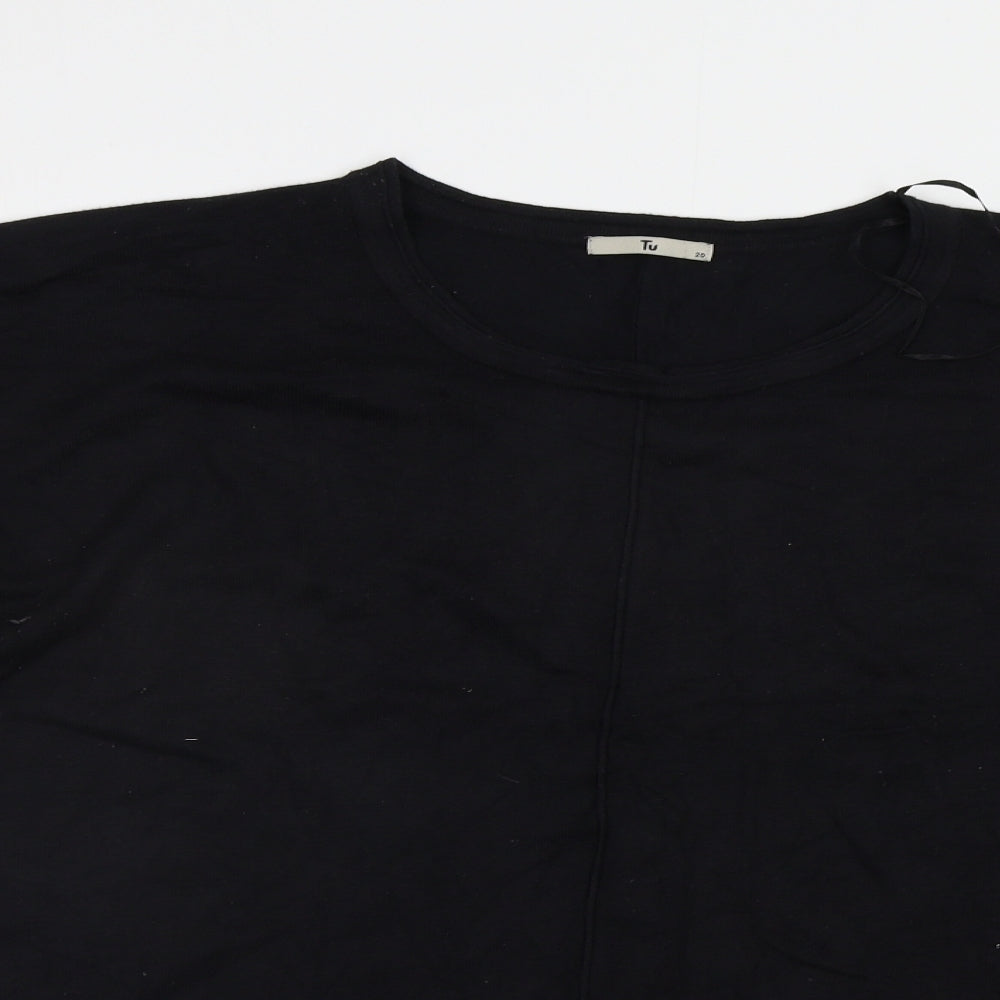 TU Womens Black   Pullover Jumper Size 20