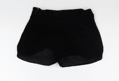 Marks and Spencer Girls Black   Cut-Off Shorts Size 6-7 Years