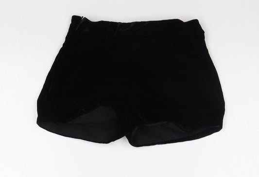 Marks and Spencer Girls Black   Cut-Off Shorts Size 6-7 Years