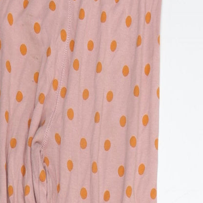 NEXT Girls Beige Polka Dot  Top Pyjama Pants Size 9-10 Years