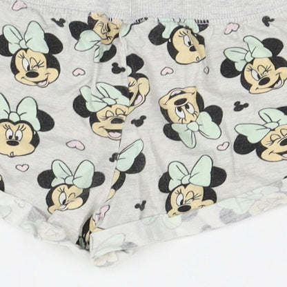 Primark Girls Grey Geometric  Top Robe & Gown Set Size 2-3 Years  - mini mouse