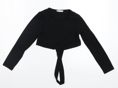 SheIn Girls Black   Basic T-Shirt Size 9-10 Years
