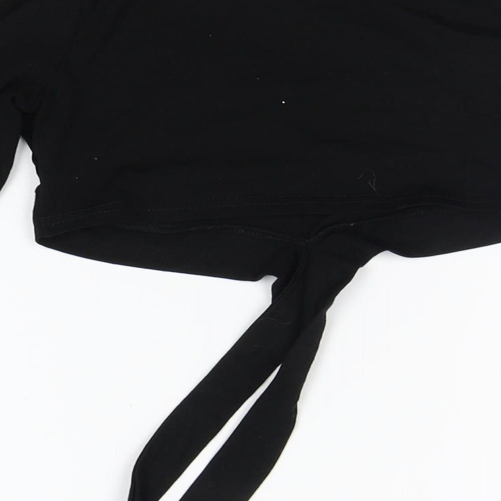 SheIn Girls Black   Basic T-Shirt Size 9-10 Years