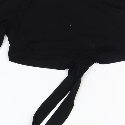 SheIn Girls Black   Basic T-Shirt Size 9-10 Years