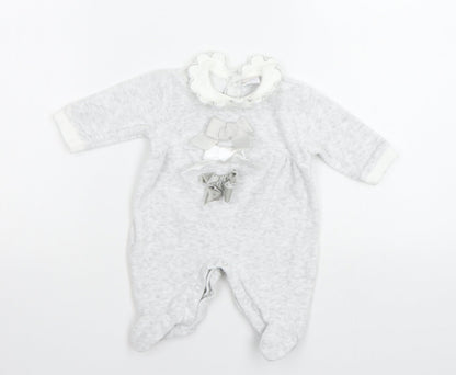 Cutie Pie Baby Grey   Babygrow One-Piece Size Newborn