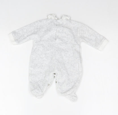Cutie Pie Baby Grey   Babygrow One-Piece Size Newborn