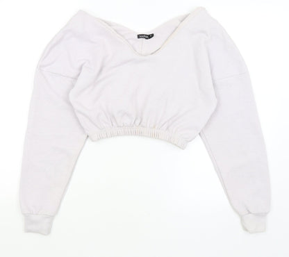 Boohoo Womens Purple   Pullover Jumper Size S