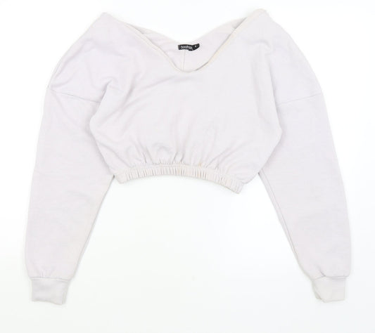 Boohoo Womens Purple   Pullover Jumper Size S