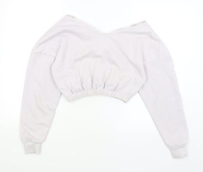 Boohoo Womens Purple   Pullover Jumper Size S