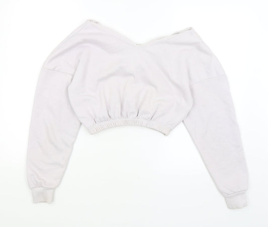 Boohoo Womens Purple   Pullover Jumper Size S