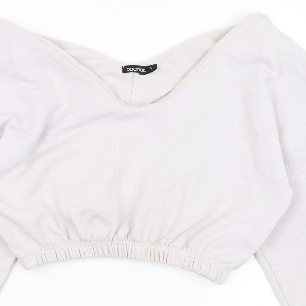 Boohoo Womens Purple   Pullover Jumper Size S