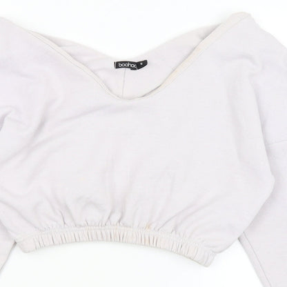 Boohoo Womens Purple   Pullover Jumper Size S