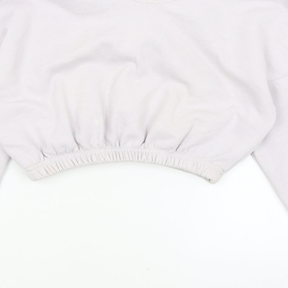 Boohoo Womens Purple   Pullover Jumper Size S