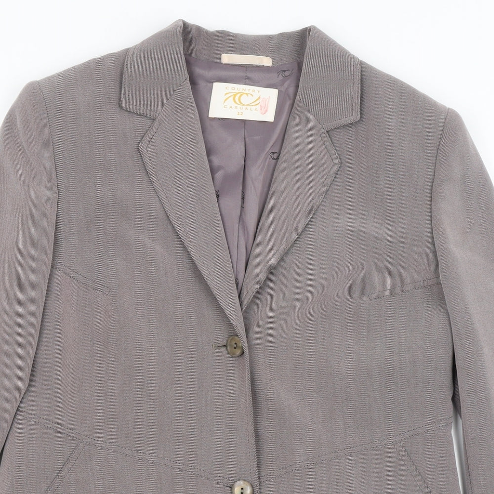 Country Casuals Womens Purple   Jacket Blazer Size 12