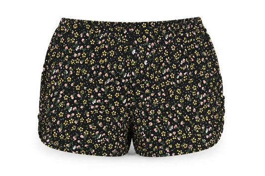 Primark Girls Black Floral  Hot Pants Shorts Size 10-11 Years