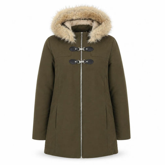 Womens UK Size 2XS Primark Green Quilted Coat
