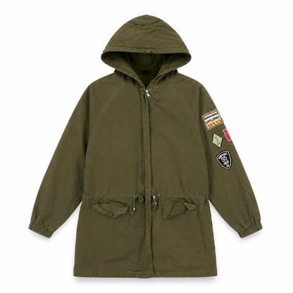 Womens UK Size S Preworn Green Overcoat