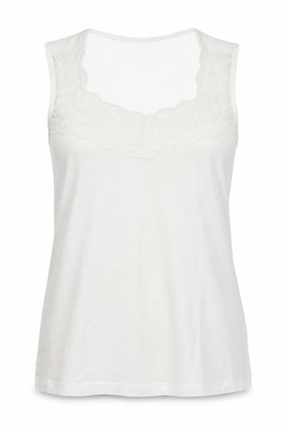 Womens UK Size 12 Editions White Basic Tank
