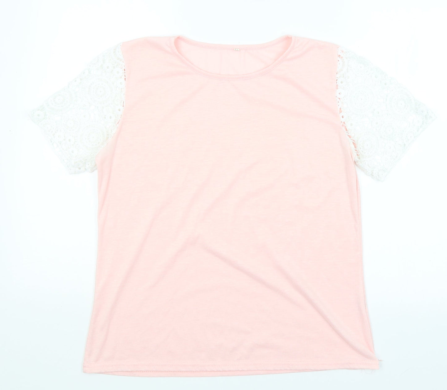 Womens UK Size XL Preworn Pink Basic T-Shirt