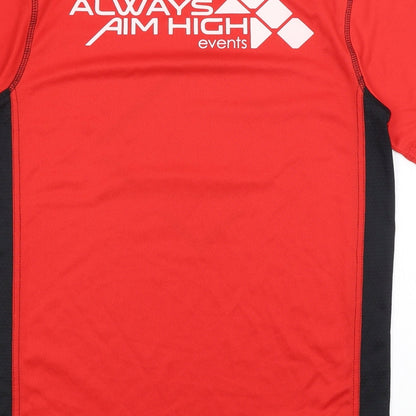 Titan Sports Mens Red   Basic T-Shirt Size S