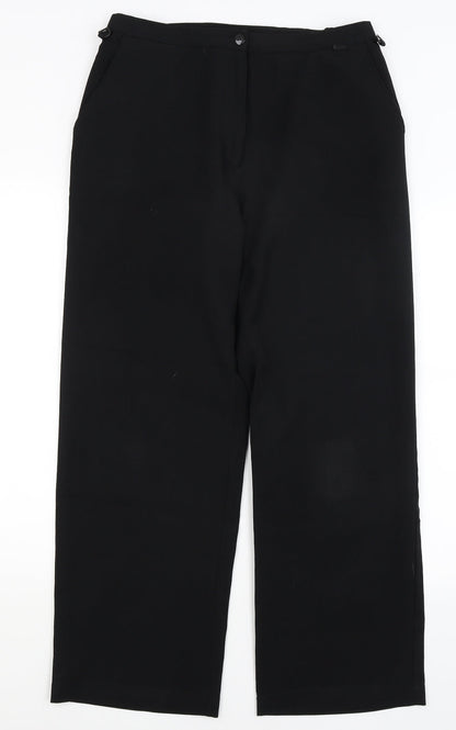 Dimensions Womens Black   Dress Pants Trousers Size 14 L28.5 in