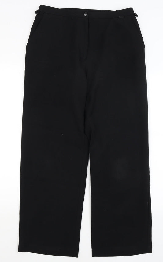 Dimensions Womens Black   Dress Pants Trousers Size 14 L28.5 in