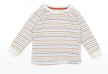 Matalan Baby Grey Striped  Basic T-Shirt Size 18-24 Months