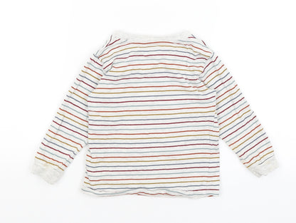 Matalan Baby Grey Striped  Basic T-Shirt Size 18-24 Months