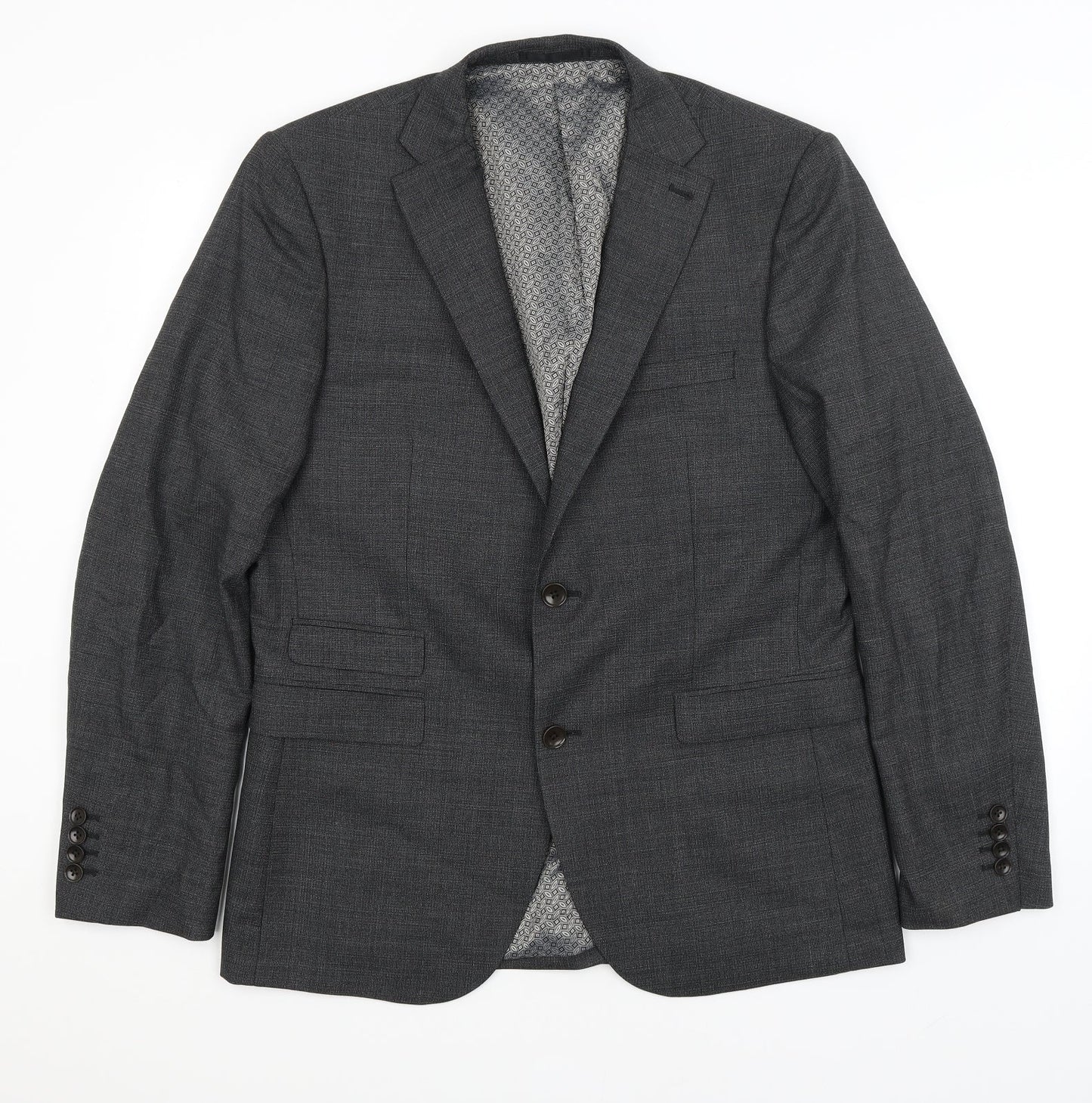Mens UK Size L NEXT Regular Grey Suit Jacket