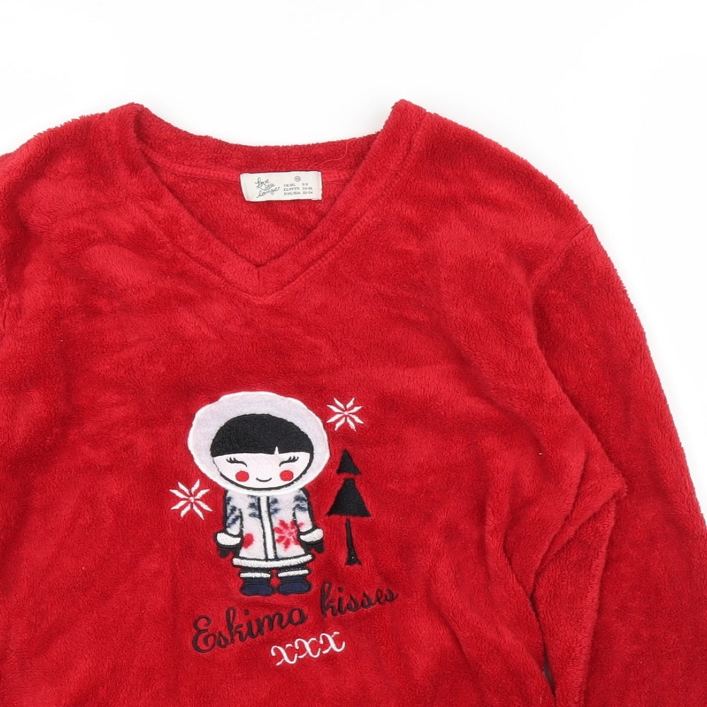 Primark Womens Red   Pullover Jumper Size 6  - PJ top