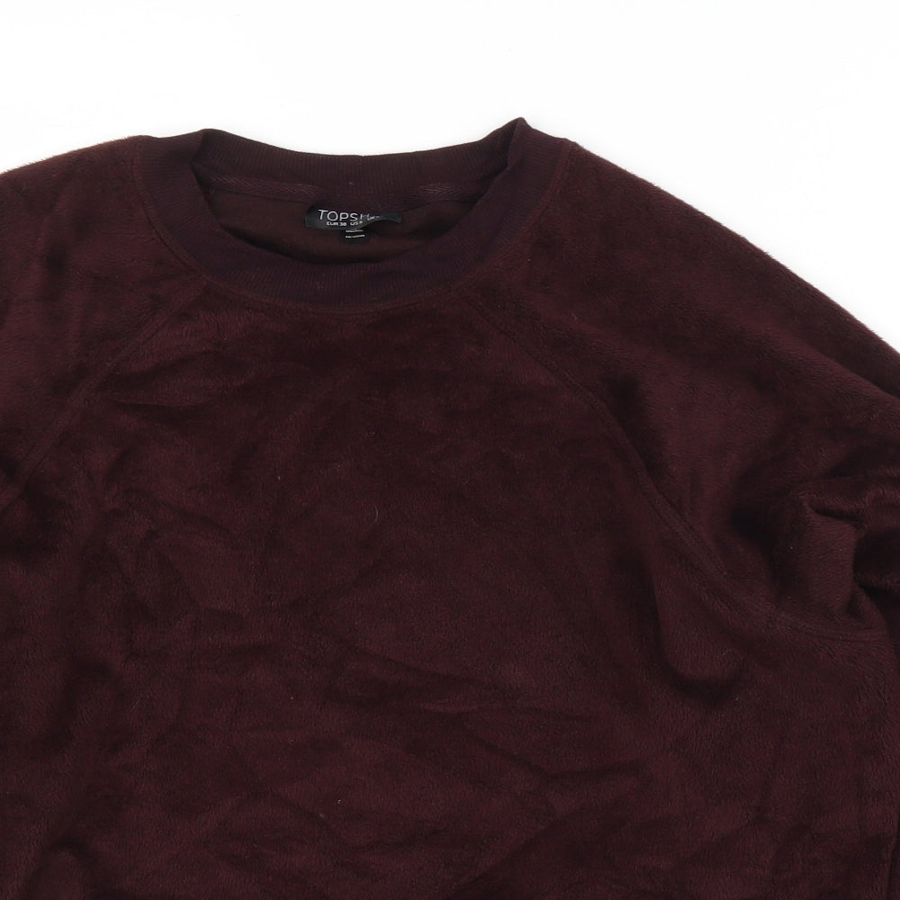 Womens UK Size 10 Topshop Purple Pullover Jumper