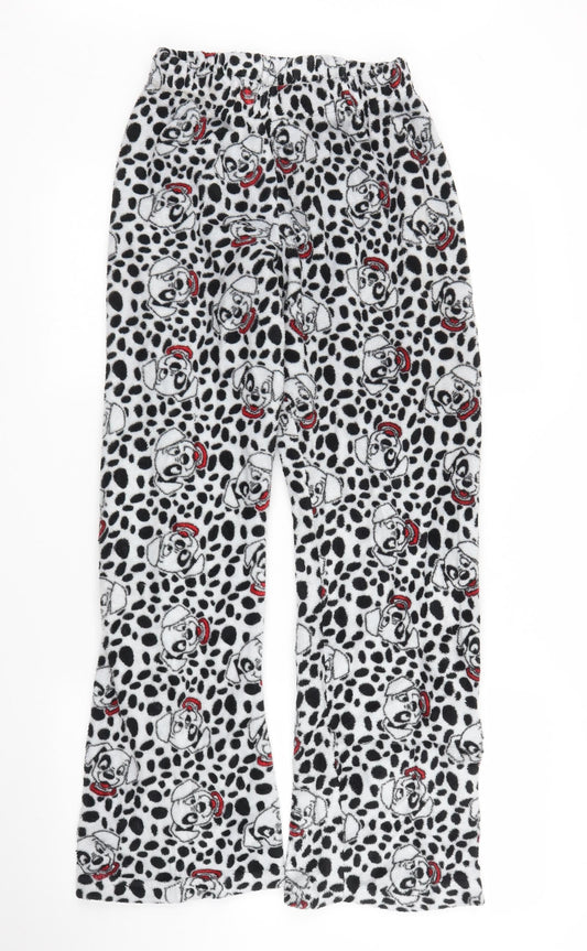 Primark Womens White Solid  Chemise Pyjama Pants Size S  - 101 Dalmatians