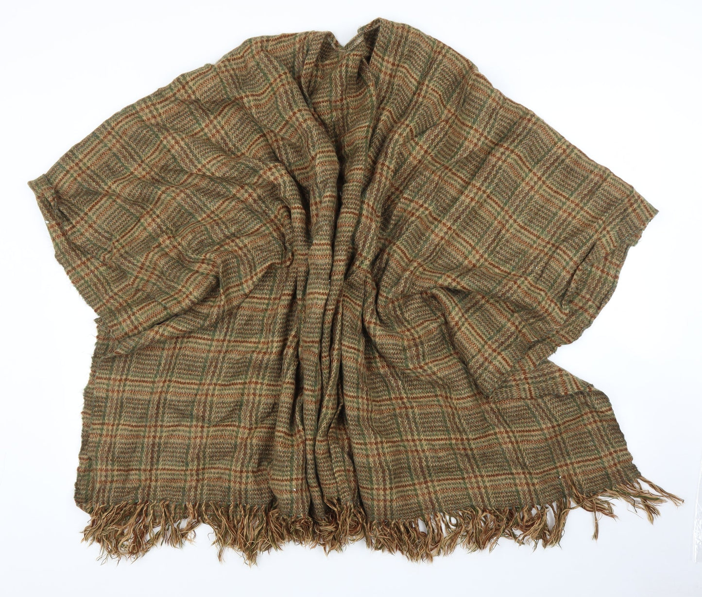 Womens UK Size One Size Preworn Brown Cape Jumper