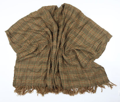 Womens UK Size One Size Preworn Brown Cape Jumper