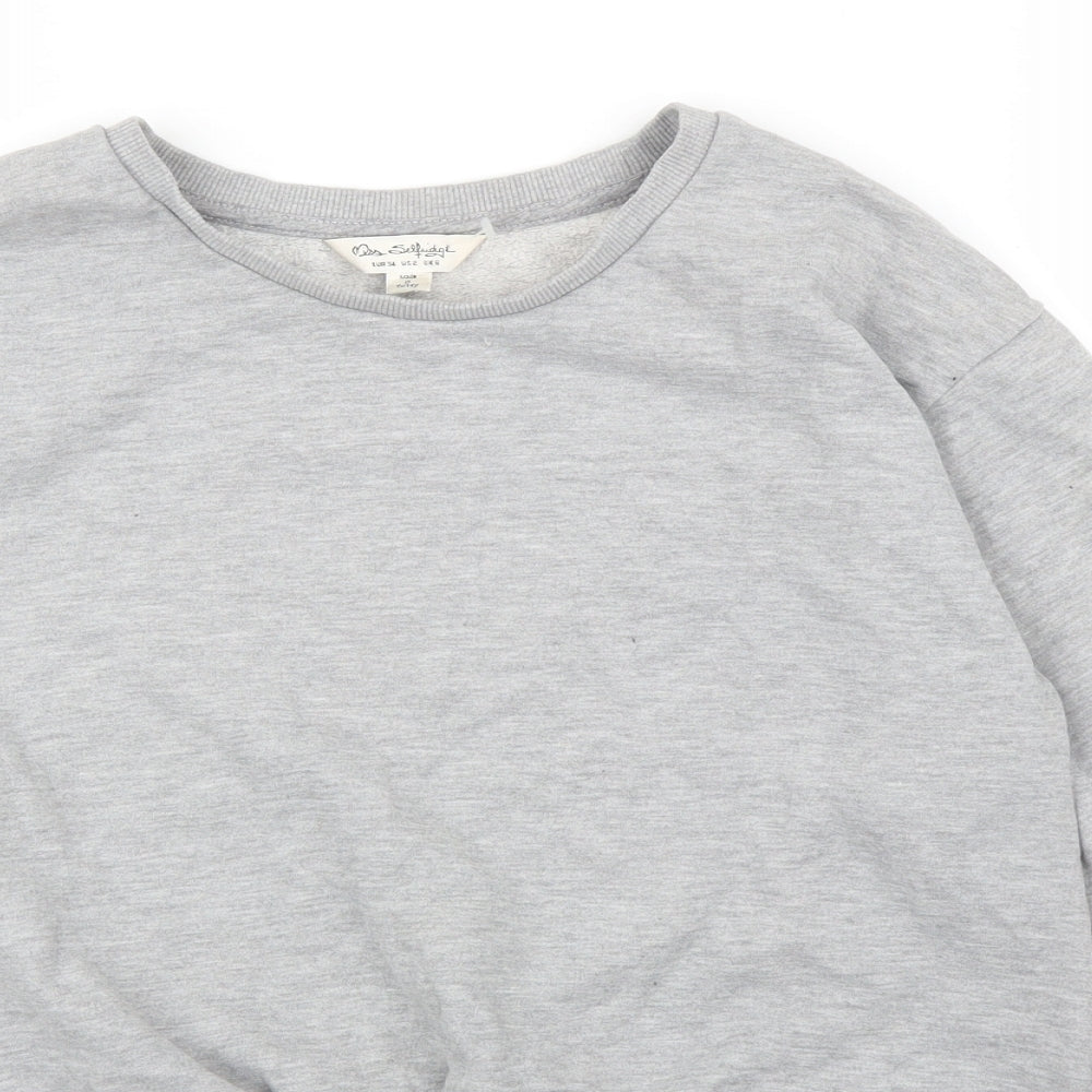 Womens UK Size 6 Miss Selfridge Grey Pullover Jumper