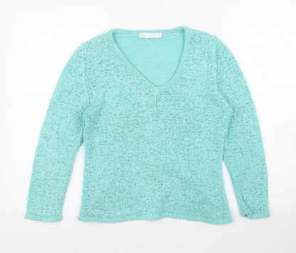 Tina Taylor Womens Green   Basic Blouse Size M