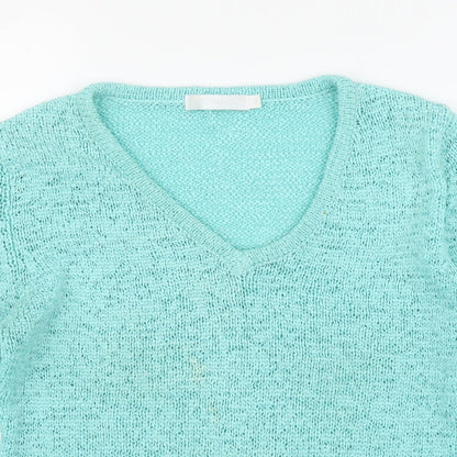 Tina Taylor Womens Green   Basic Blouse Size M