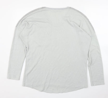 Womens UK Size L Preworn Grey Pullover Jumper