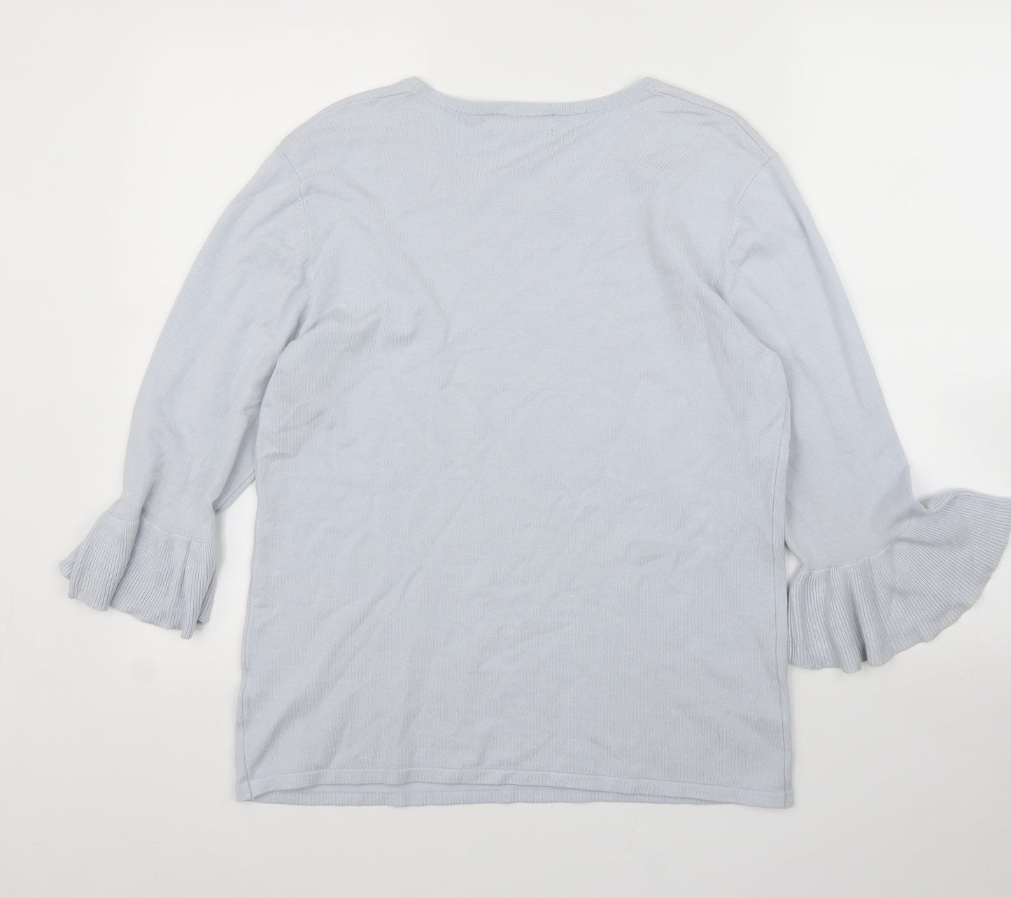 BASSINI Womens Blue   Pullover Jumper Size L