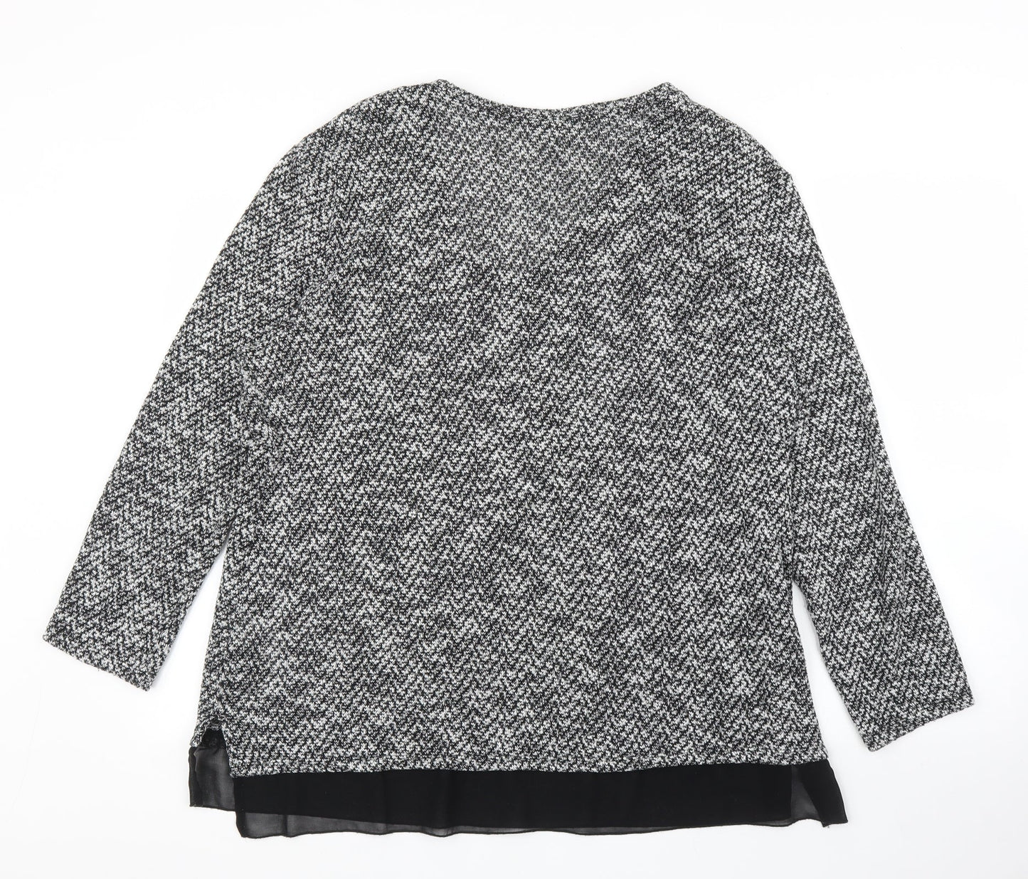 Womens UK Size XL Peacocks Grey Pullover Jumper