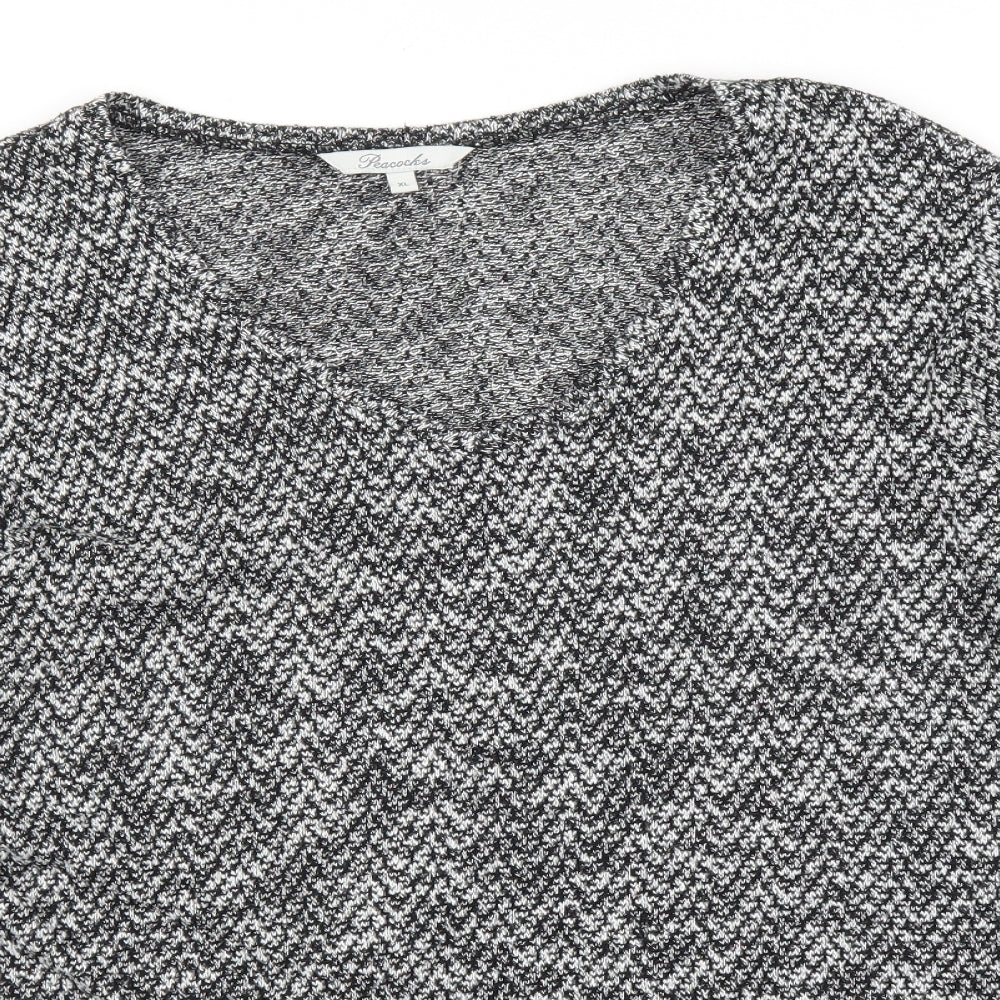 Womens UK Size XL Peacocks Grey Pullover Jumper