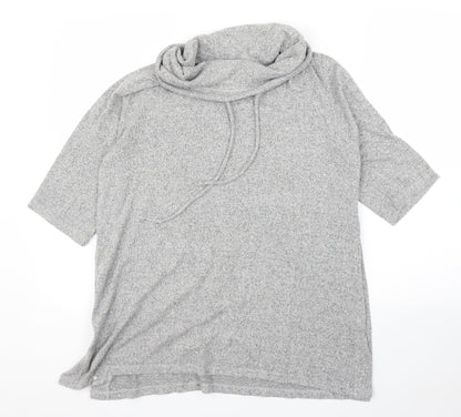 Womens UK Size M COIN 1804 Grey Tunic Blouse