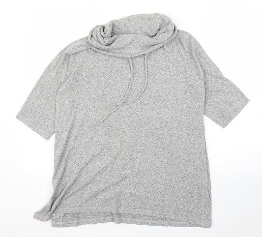 Womens UK Size M COIN 1804 Grey Tunic Blouse