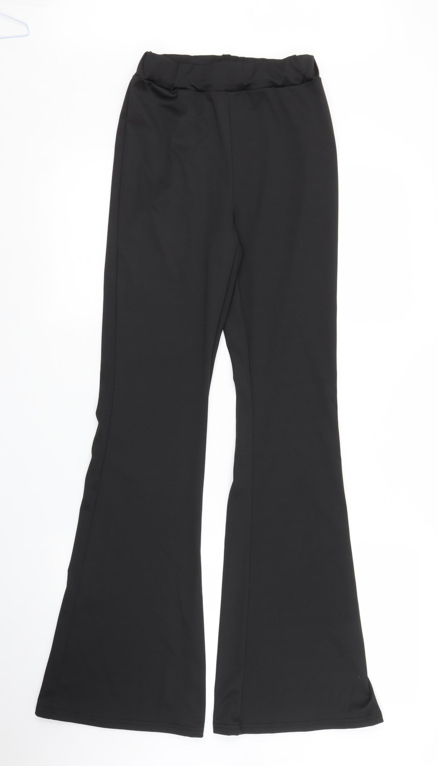 Womens UK Size S Preworn Regular Fit  Black Trousers