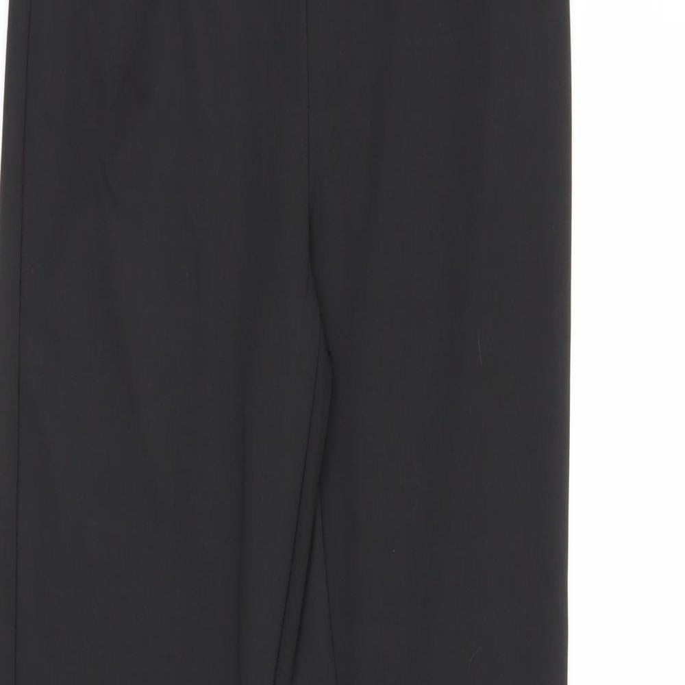 Womens UK Size S Preworn Regular Fit  Black Trousers